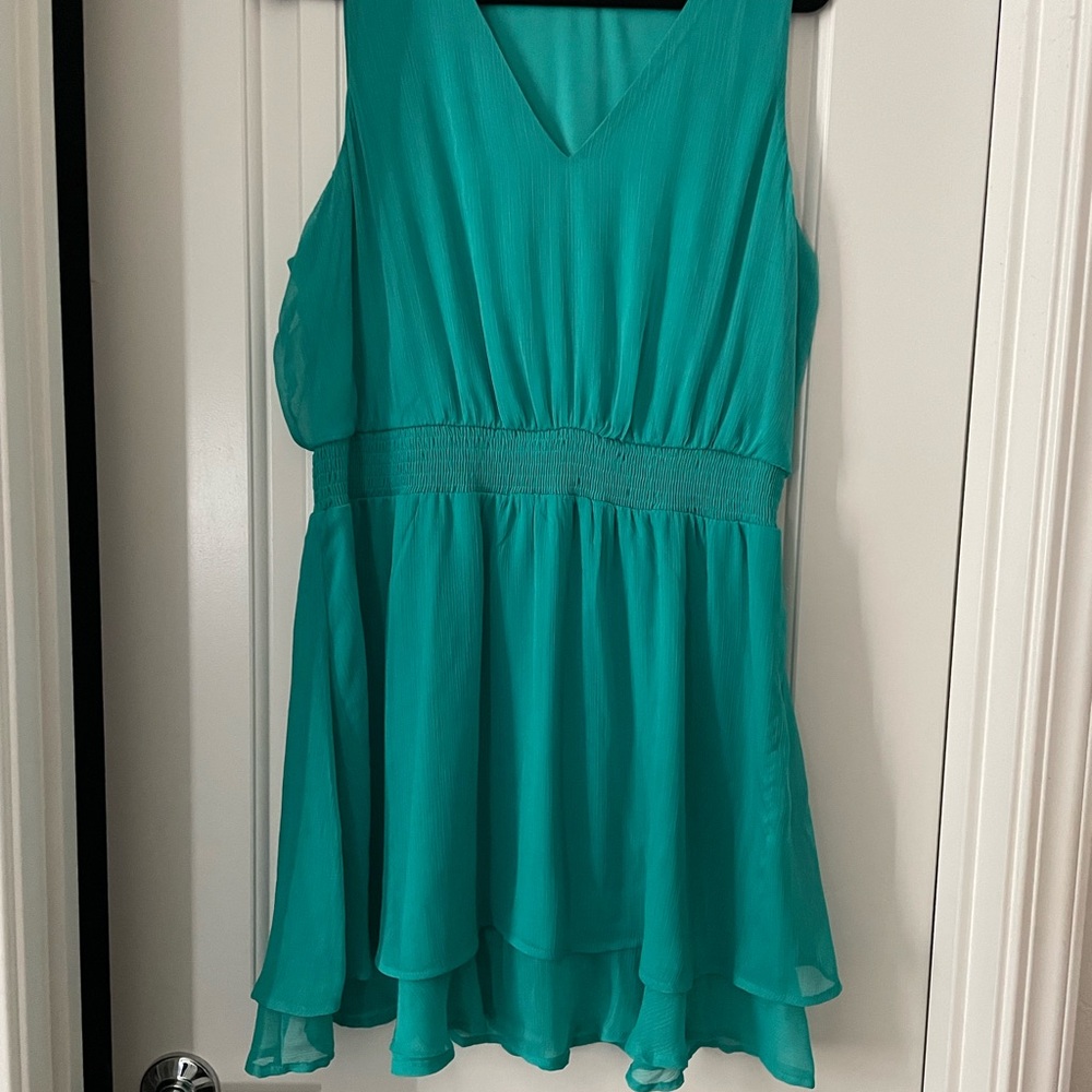 Teal Sleeveless Dress